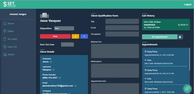 Set Dialer
